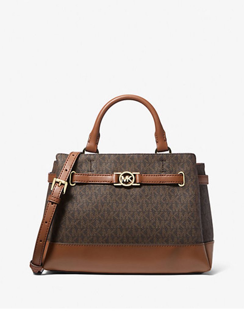 MICHAEL Michael Kors Reed Small Signature Logo Satchel