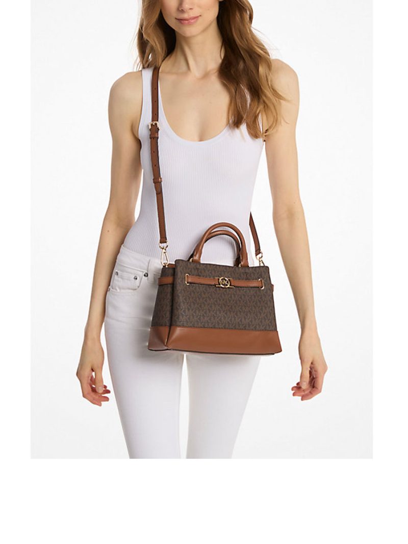 MICHAEL Michael Kors Reed Small Signature Logo Satchel - Image 3