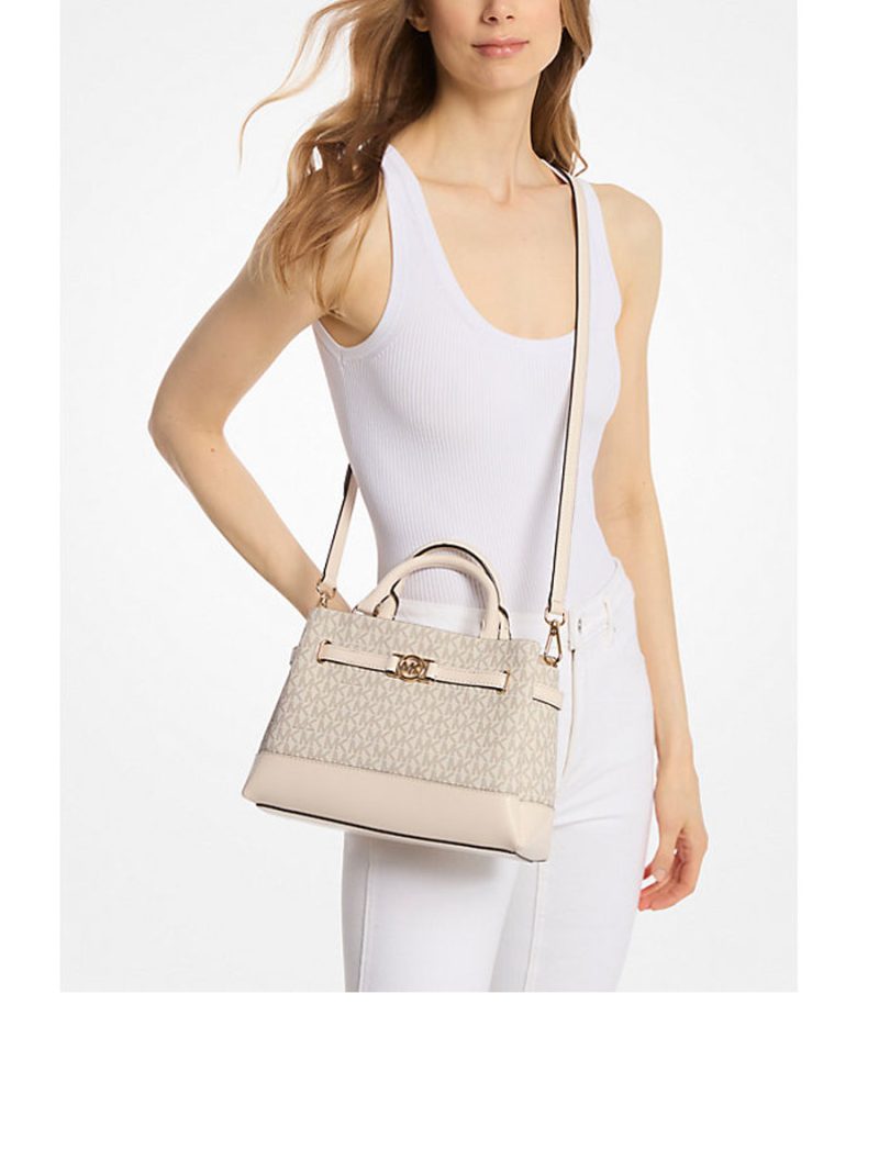 MICHAEL Michael Kors Reed Small Signature Logo Satchel - Image 3