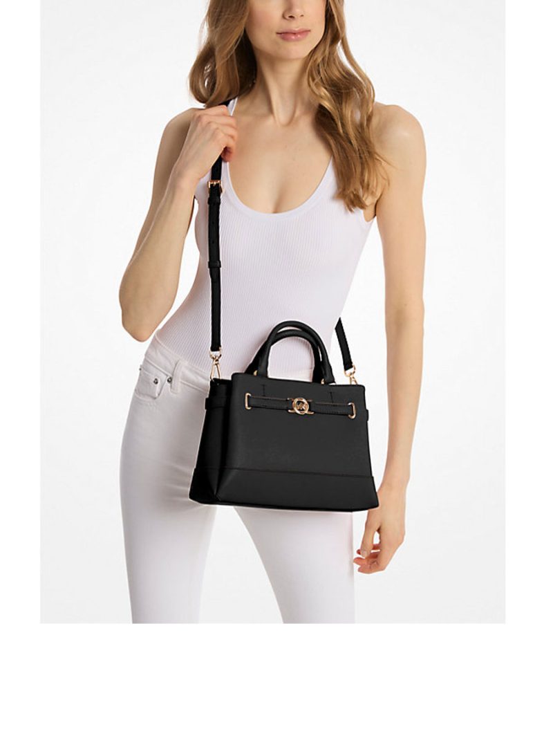 MICHAEL Michael Kors Reed Small Pebbled Leather Satchel - Image 3