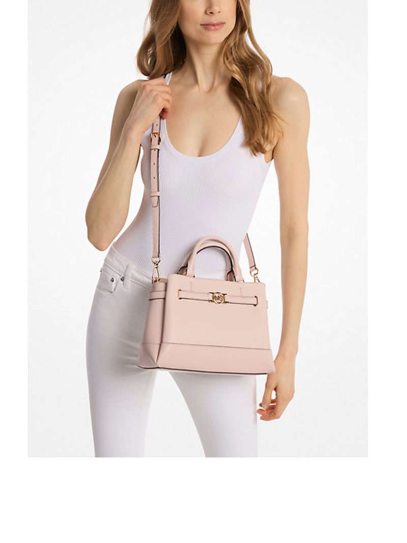 MICHAEL Michael Kors Reed Small Pebbled Leather Satchel - Image 3