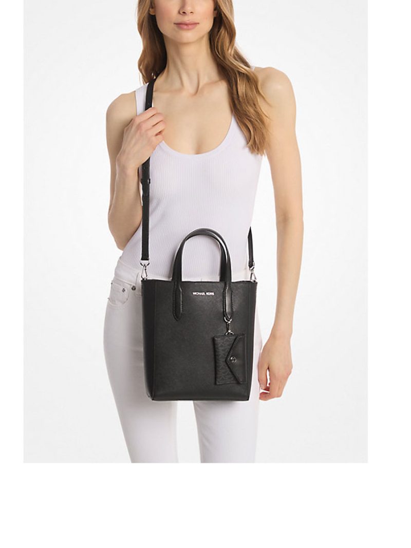 MICHAEL Michael Kors Vincent Small Saffiano Leather Convertible Tote Bag with Card Case - Image 3