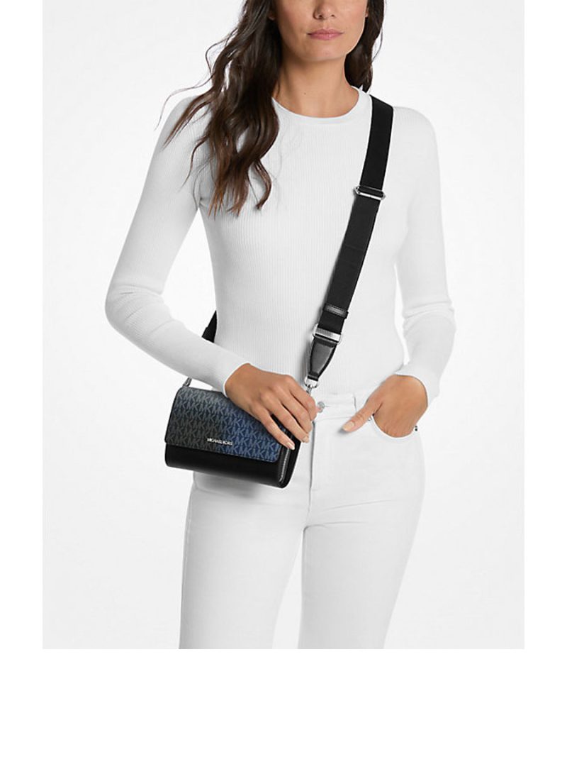 MICHAEL Michael Kors Jet Set Large Ombré Signature Logo Crossbody Bag - Image 3