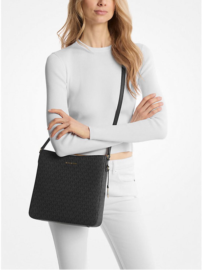 MICHAEL Michael Kors Jet Set Travel Large Logo Messenger Bag - Image 4