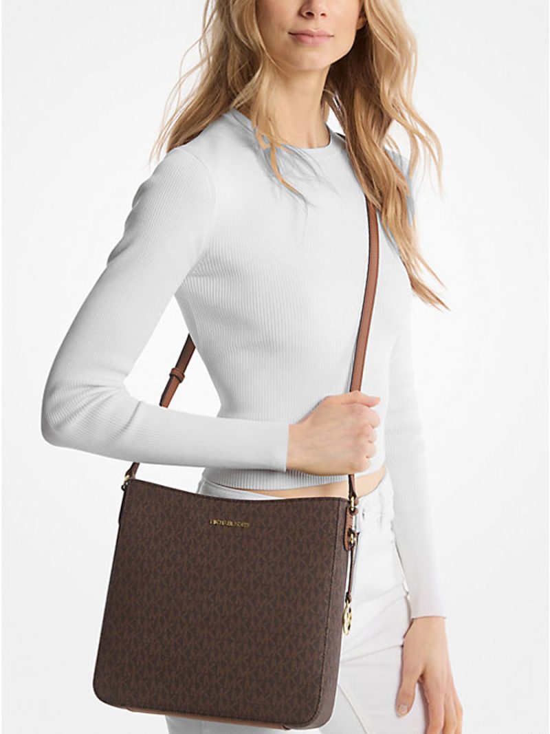 MICHAEL Michael Kors Jet Set Travel Large Logo Messenger Bag - Image 4
