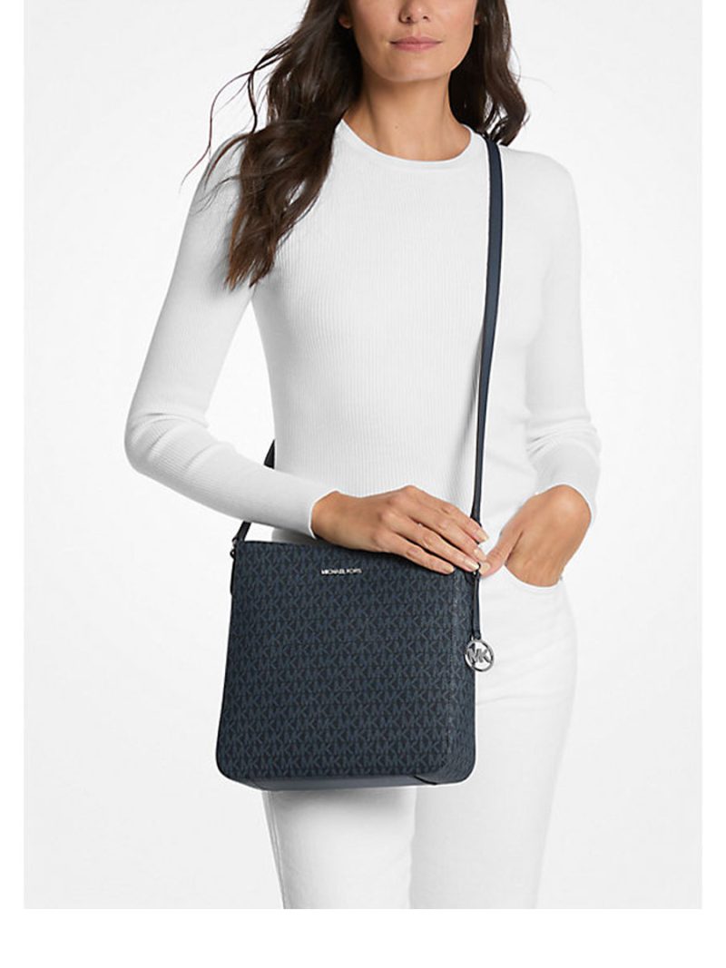 MICHAEL Michael Kors Jet Set Travel Large Logo Messenger Bag - Image 3