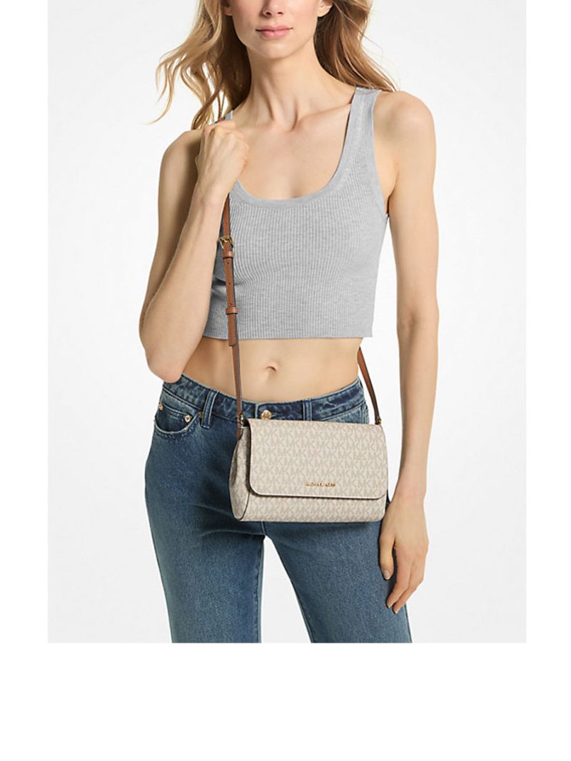 MICHAEL Michael Kors Medium Logo Convertible Crossbody Bag - Image 4