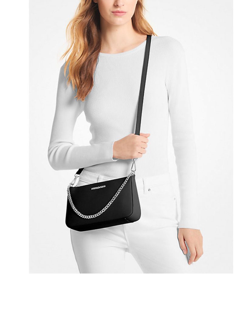 MICHAEL Michael Kors Jet Set Medium Saffiano Leather Crossbody Bag - Image 2