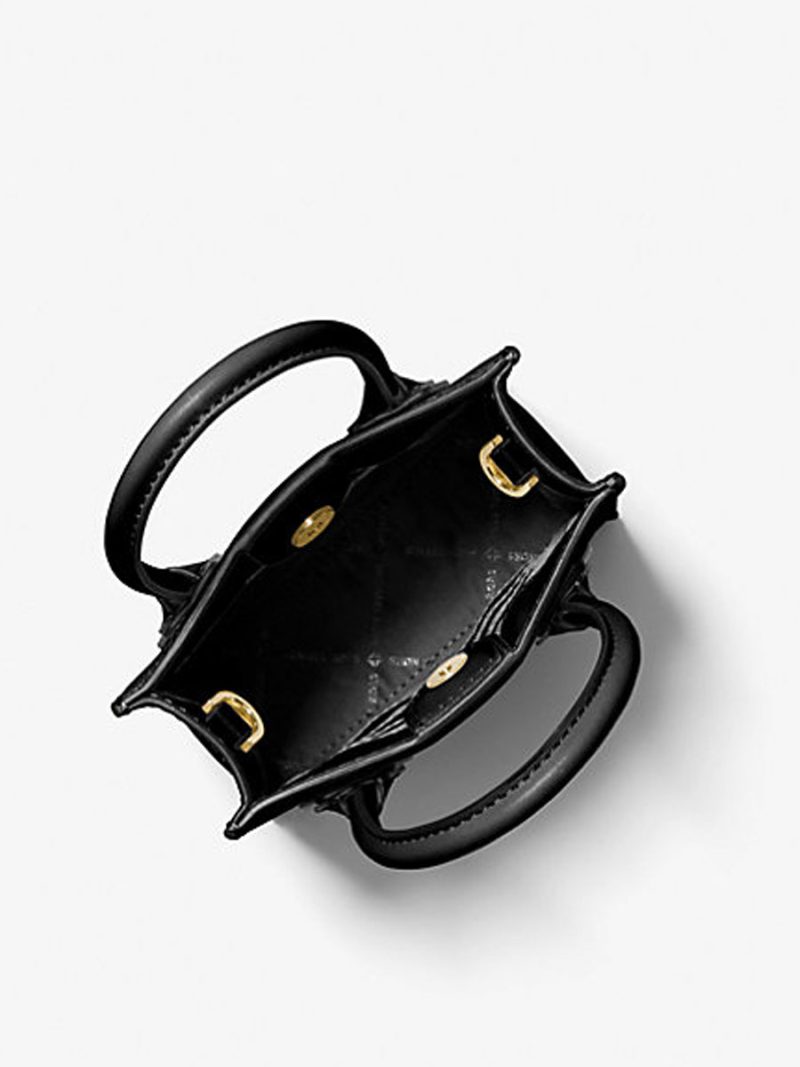 MICHAEL Michael Kors Mercer Extra Small Pebbled Leather Crossbody Bag - Image 2