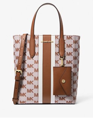 MICHAEL Michael Kors Vincent Small Logo Jacquard Convertible Tote Bag with Card Case