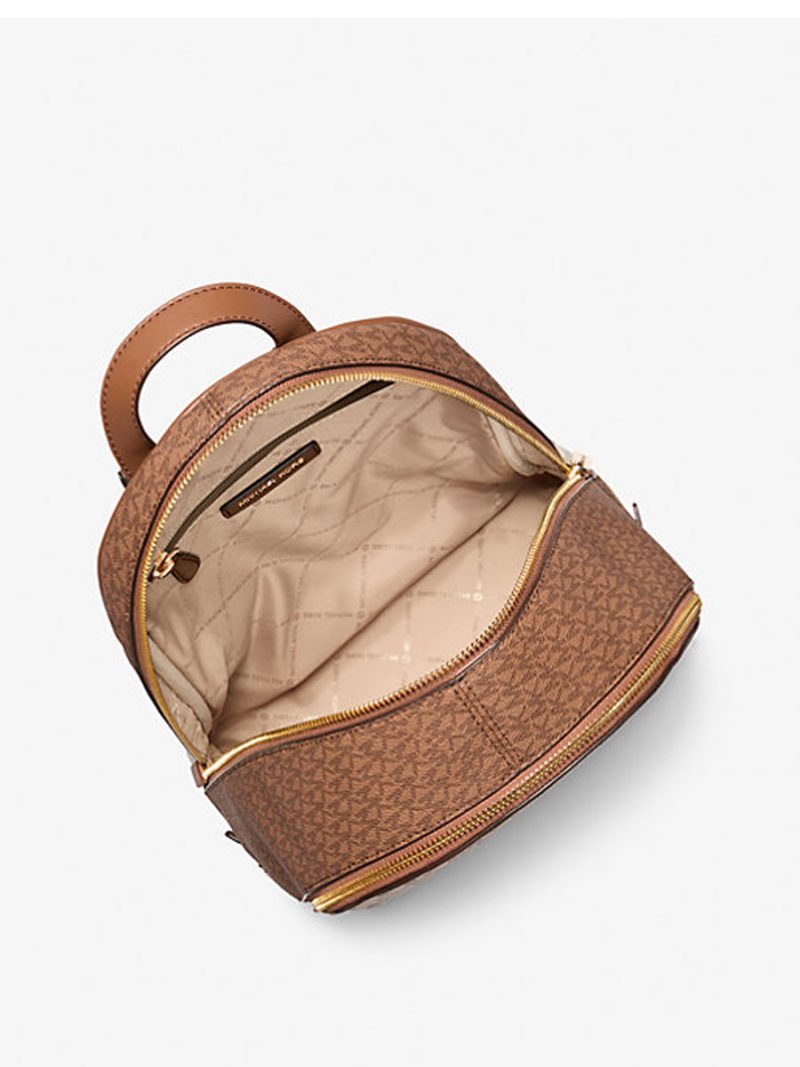 MICHAEL Michael Kors Rhea Medium Color-Block Signature Logo Backpack - Image 2