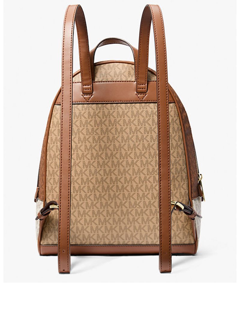 MICHAEL Michael Kors Rhea Medium Color-Block Signature Logo Backpack - Image 3