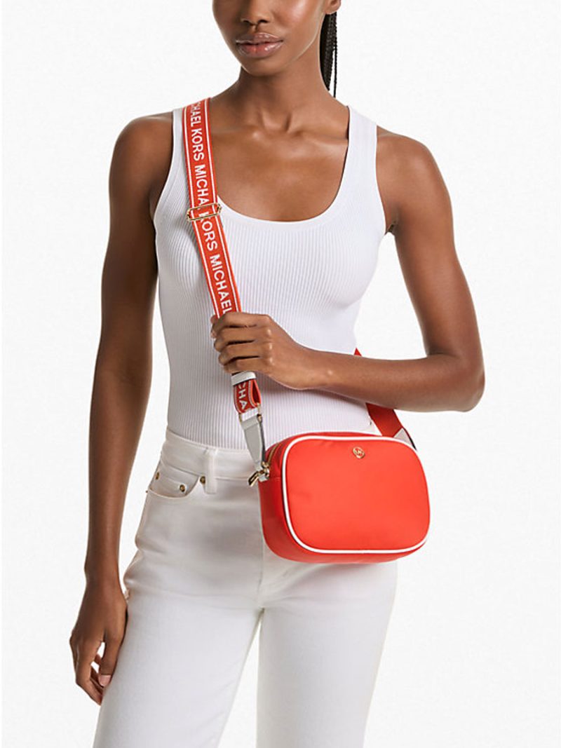 MICHAEL Michael Kors Jet Set Medium Nylon Camera Crossbody Bag - Image 3