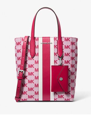 MICHAEL Michael Kors Vincent Small Logo Jacquard Tote Bag with Card Case