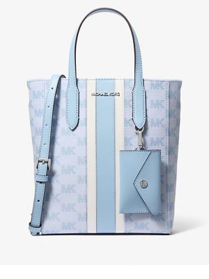 MICHAEL Michael Kors Vincent Small Logo Jacquard Tote Bag with Card Case