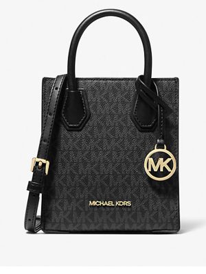 MICHAEL Michael Kors Mercer Extra-Small Logo and Leather Crossbody Bag