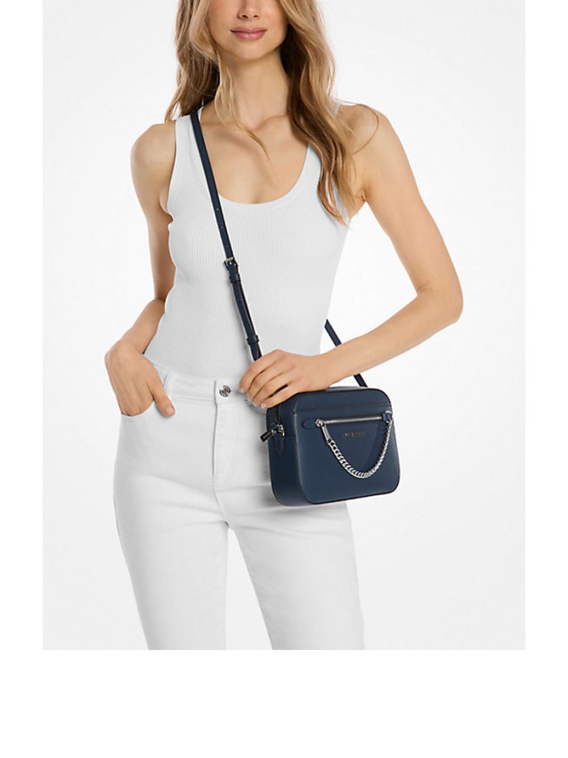 MICHAEL Michael Kors Jet Set Large Saffiano Leather Crossbody Bag - Image 4