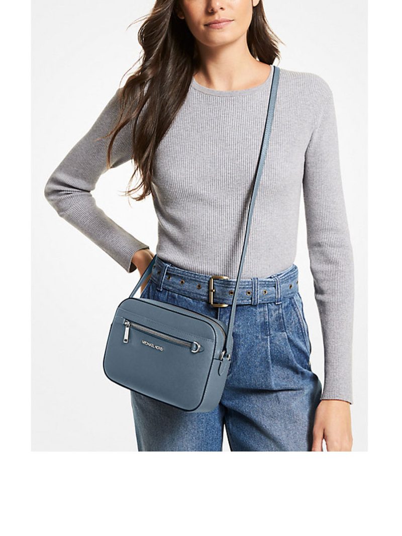 MICHAEL Michael Kors Jet Set Large Saffiano Leather Crossbody Bag - Image 3