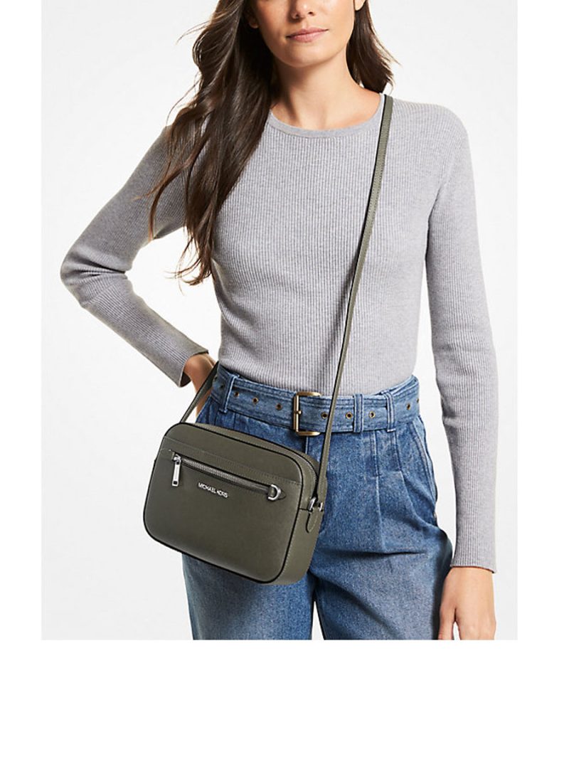 MICHAEL Michael Kors Jet Set Large Saffiano Leather Crossbody Bag - Image 3