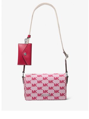 MICHAEL Michael Kors Vincent Small Logo Jacquard Crossbody Bag with Card Case