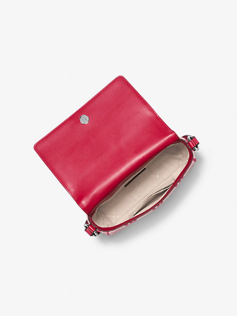 MICHAEL Michael Kors Vincent Small Logo Jacquard Crossbody Bag with Card Case - Image 2