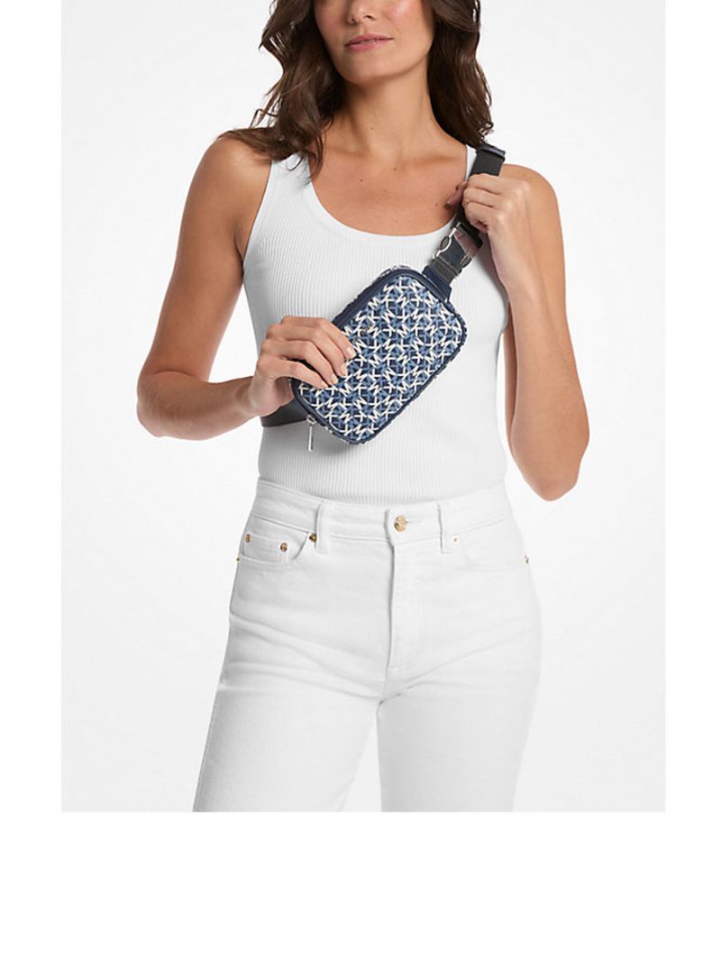 MICHAEL Michael Kors Khai Small Logo Printed Sling Pack - Image 3