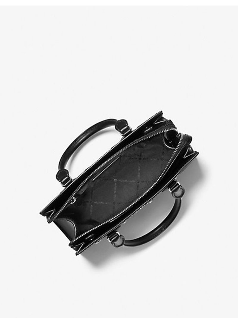 MICHAEL Michael Kors Sheila Small Studded Patchwork and Signature Logo Satchel - Image 2