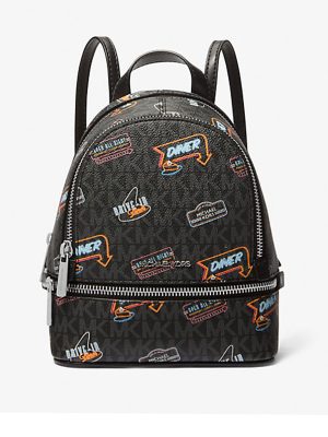 MICHAEL Michael Kors Rhea Extra-Small Printed Signature Logo Backpack