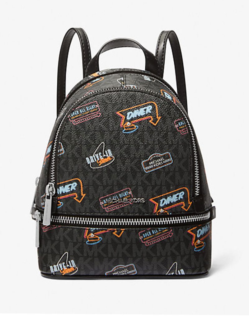 MICHAEL Michael Kors Rhea Extra-Small Printed Signature Logo Backpack