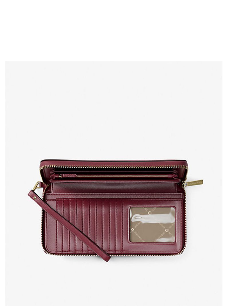 MICHAEL Michael Kors Jet Set Travel Large Pebbled Leather Wristlet - Image 2