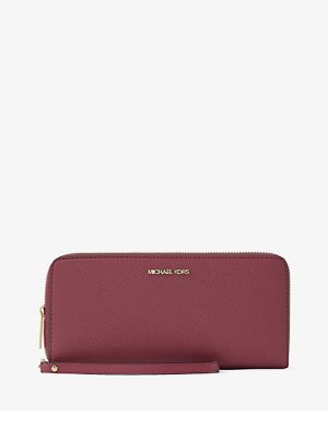 MICHAEL Michael Kors Jet Set Travel Large Pebbled Leather Wristlet