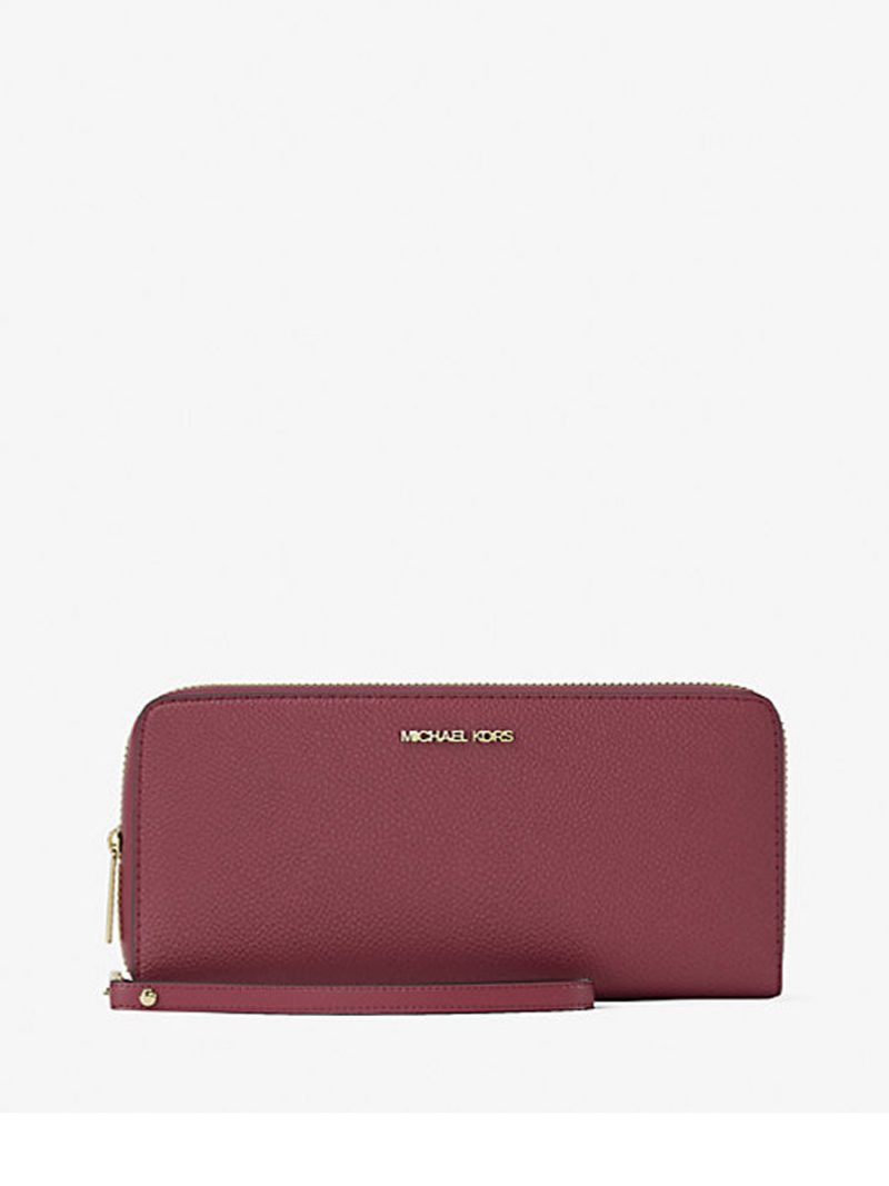 MICHAEL Michael Kors Jet Set Travel Large Pebbled Leather Wristlet