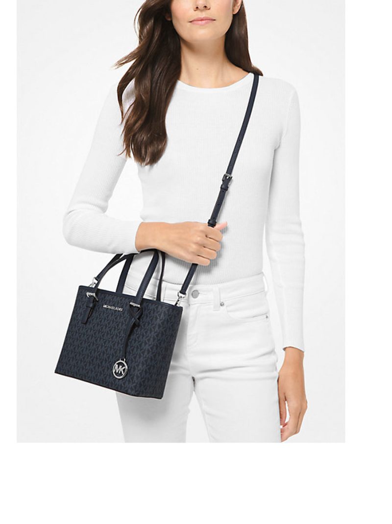 MICHAEL Michael Kors Jet Set Travel Extra-Small Saffiano Leather Top-Zip Tote Bag - Image 4