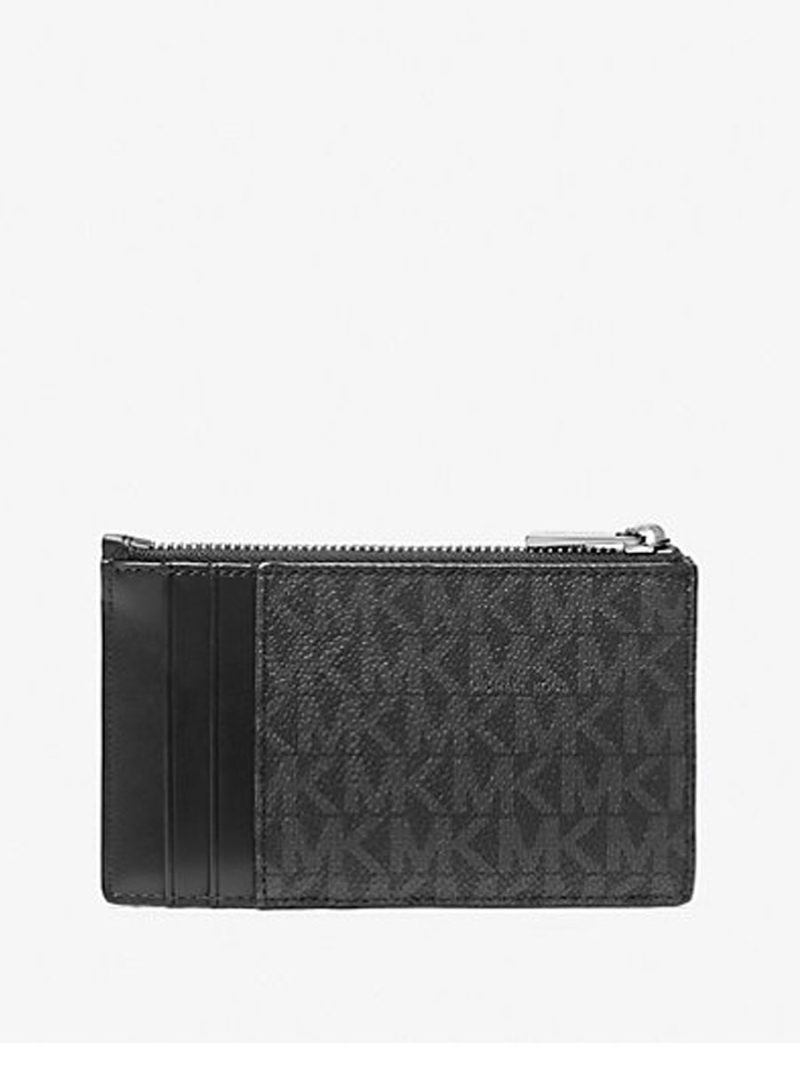 MICHAEL Michael Kors Cooper Slim Signature Logo Zip Wallet - Image 3
