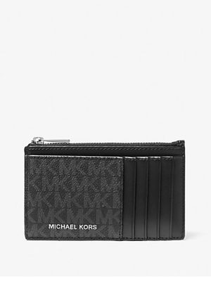 MICHAEL Michael Kors Cooper Slim Signature Logo Zip Wallet