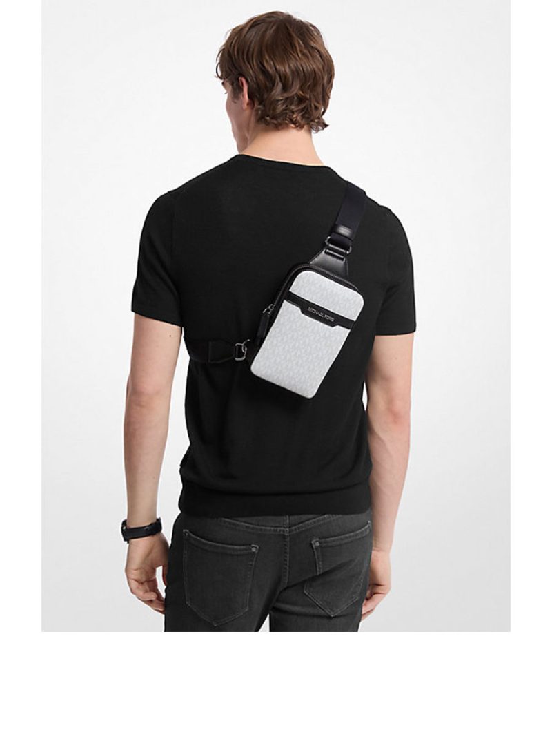 MICHAEL Michael Kors Cooper Medium Signature Logo Sling Pack - Image 3