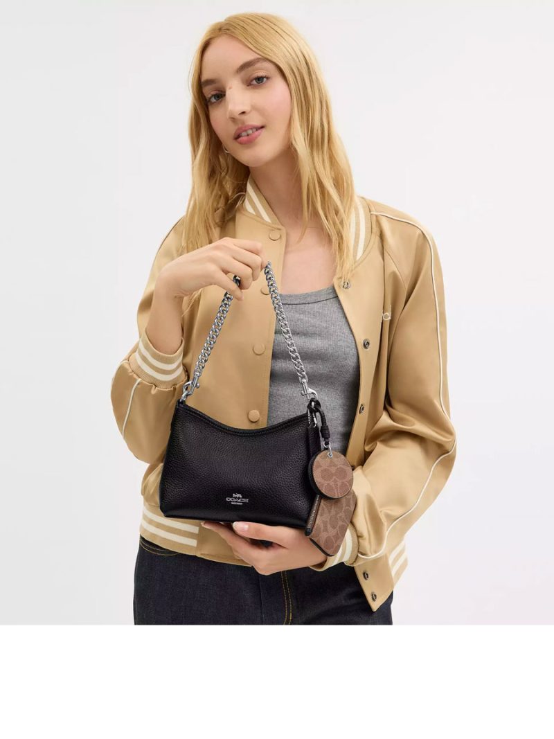 COACH Laurel Small Shoulder Bag With Mirror Charm And Pouch - Image 5