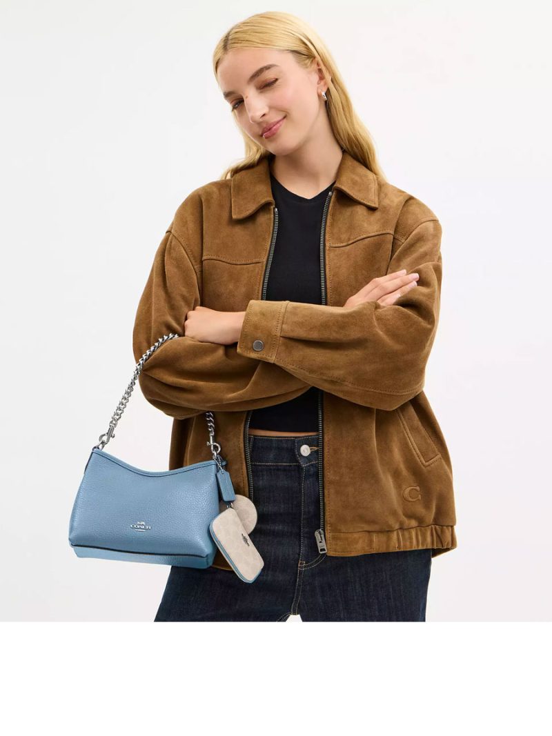 COACH Laurel Small Shoulder Bag With Mirror Charm And Pouch - Image 4