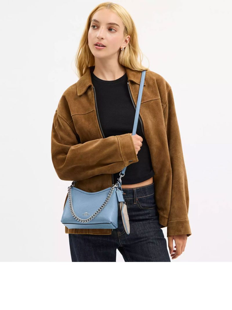 COACH Laurel Small Shoulder Bag With Mirror Charm And Pouch - Image 6