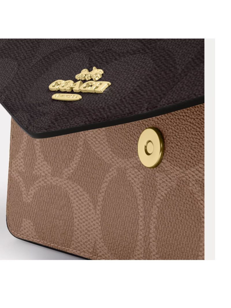 COACH Klare Envelope Crossbody Bag In Blocked Signature Canvas - Image 5