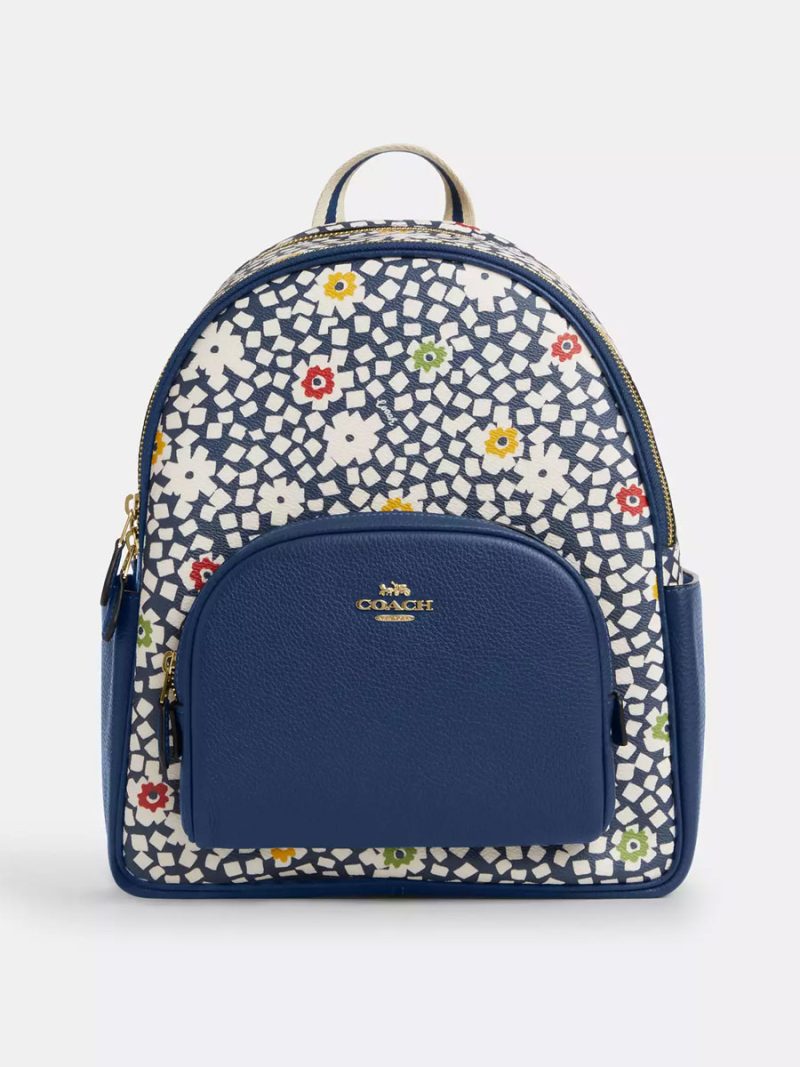 COACH Court Backpack With Floral Print