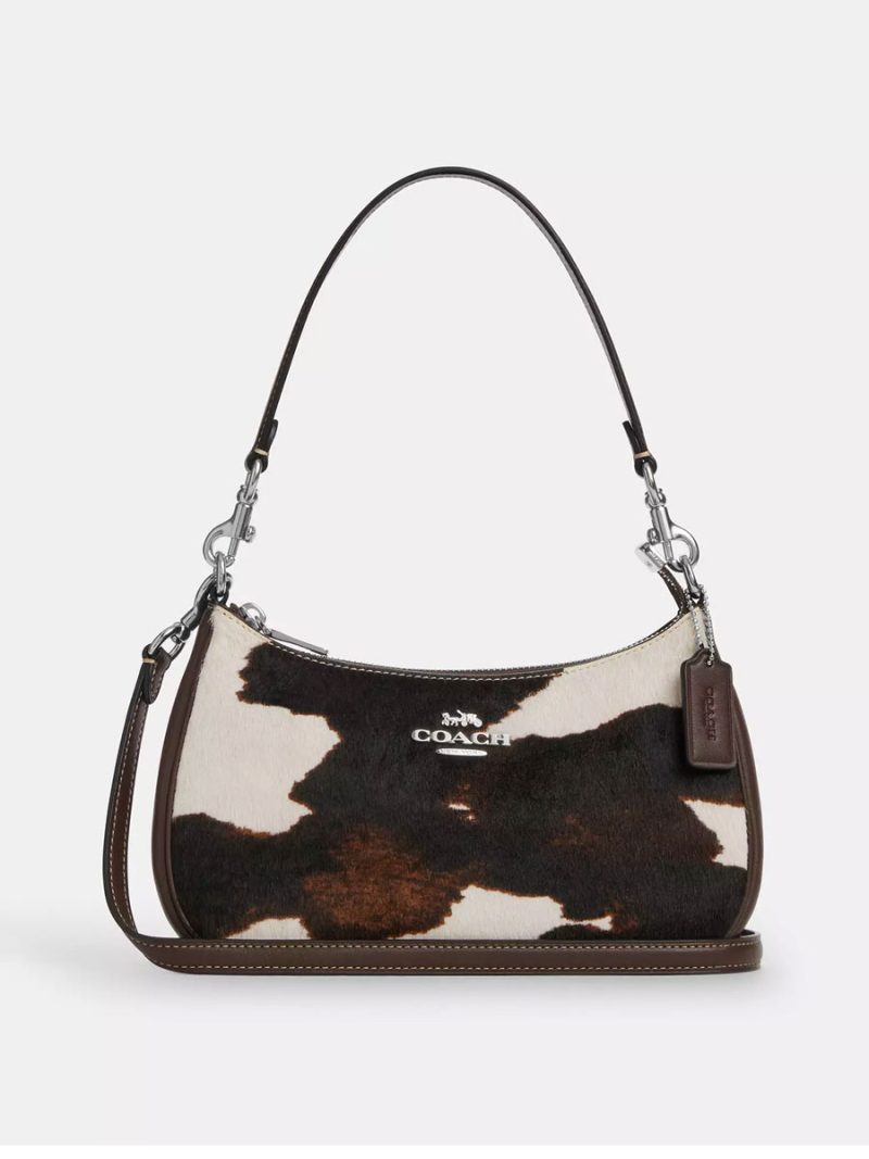 COACH Teri Shoulder Bag With Cow Print