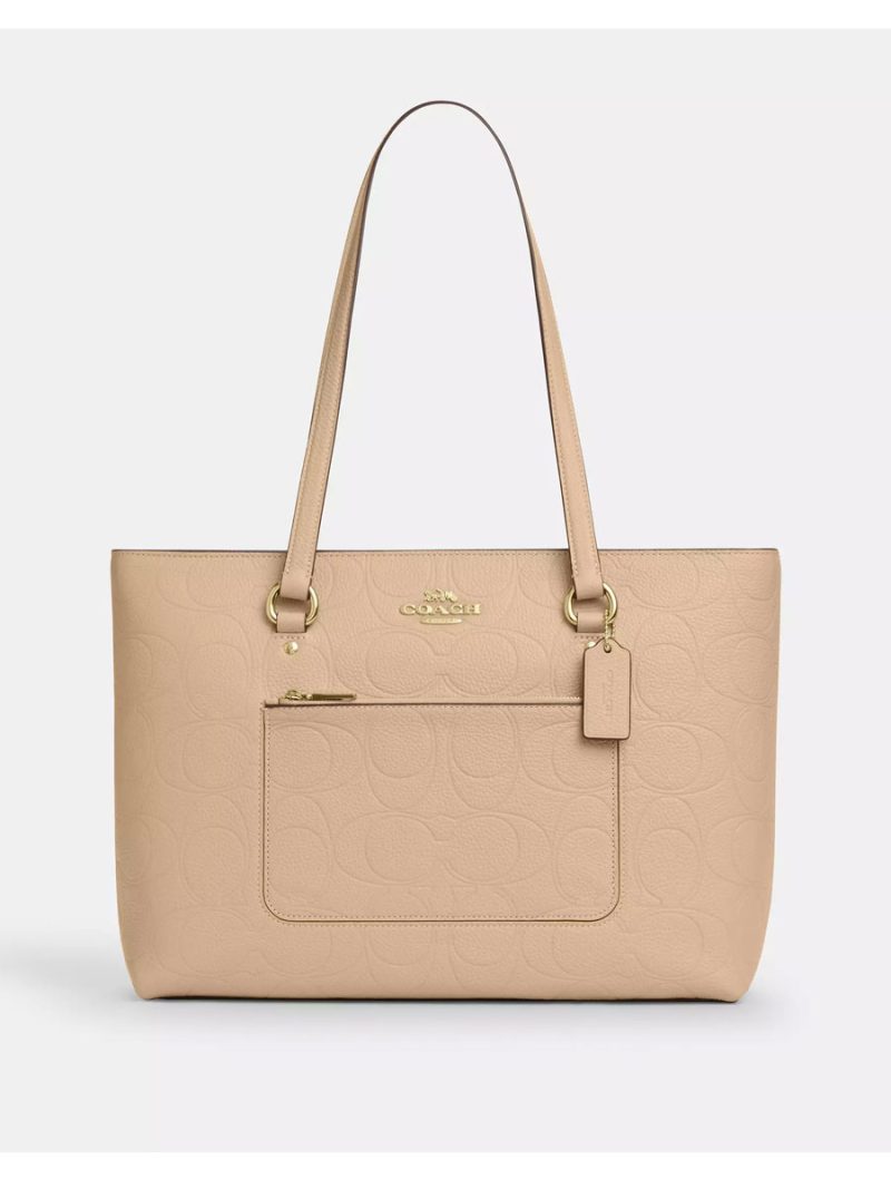 COACH Station Tote Bag In Signature Leather