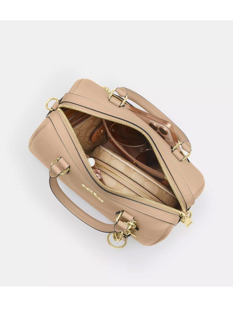 COACH Rowan Satchel Bag In Signature Leather - Image 3