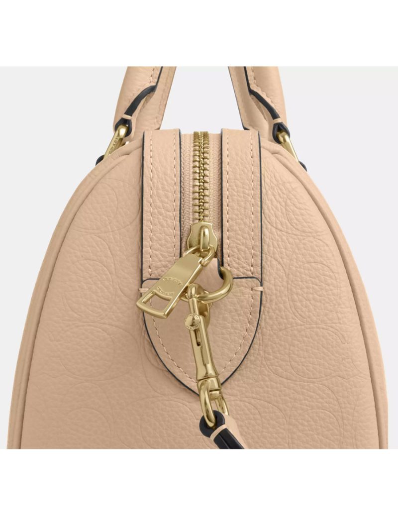 COACH Rowan Satchel Bag In Signature Leather - Image 4