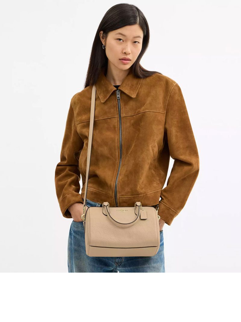 COACH Rowan Satchel Bag In Signature Leather - Image 6