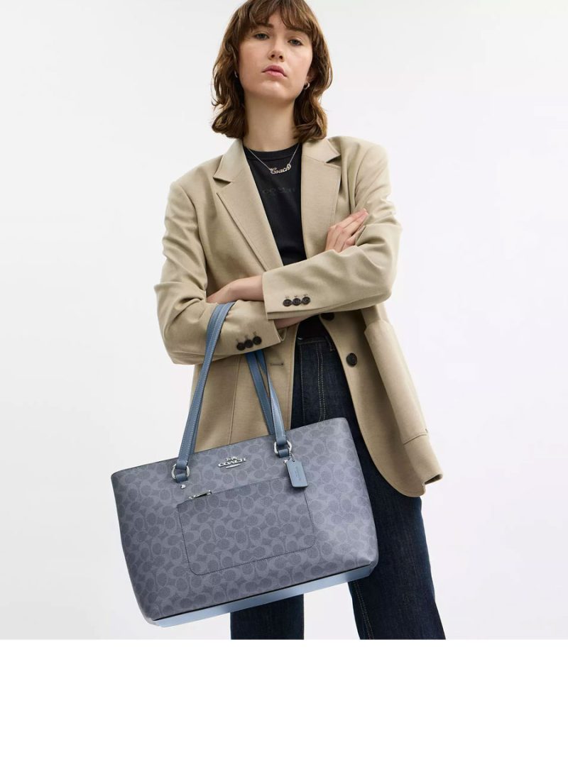 COACH Station Tote Bag In Signature Canvas - Image 2