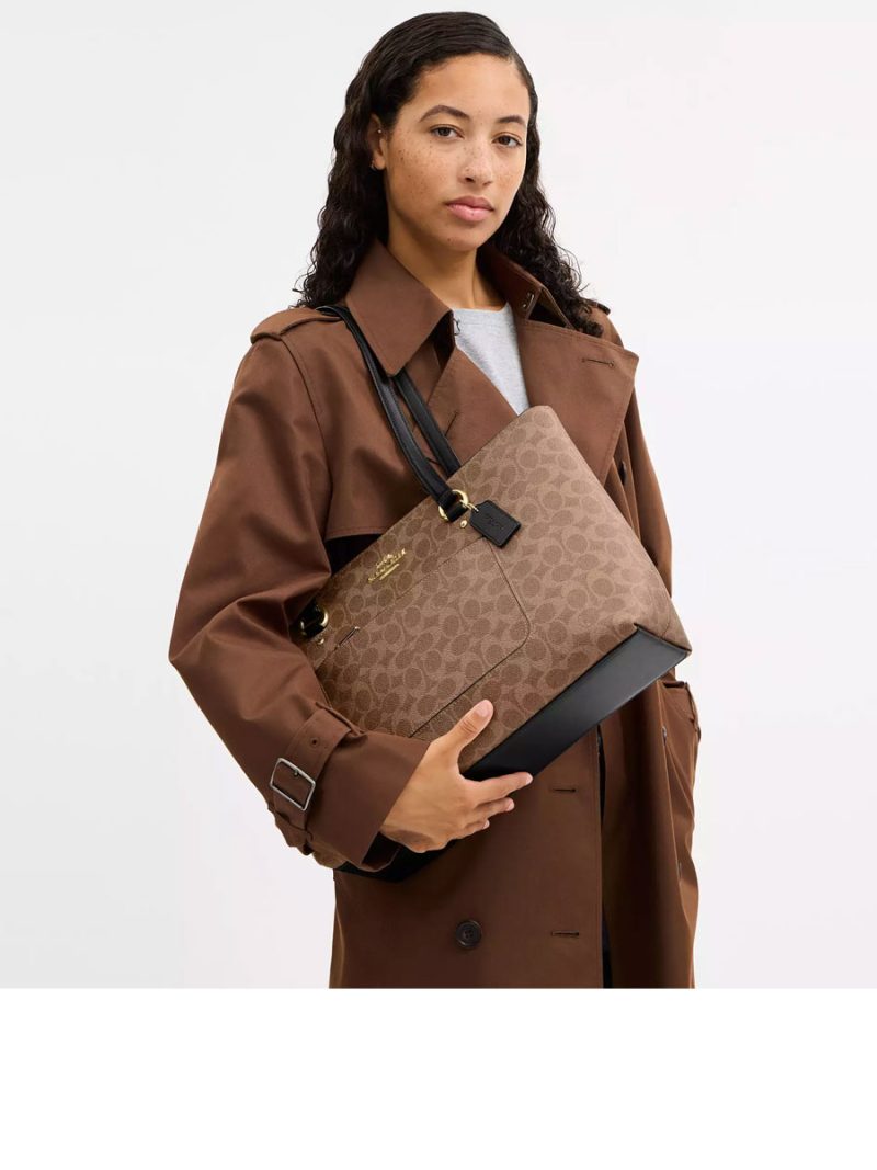 COACH Station Tote Bag In Signature Canvas - Image 4