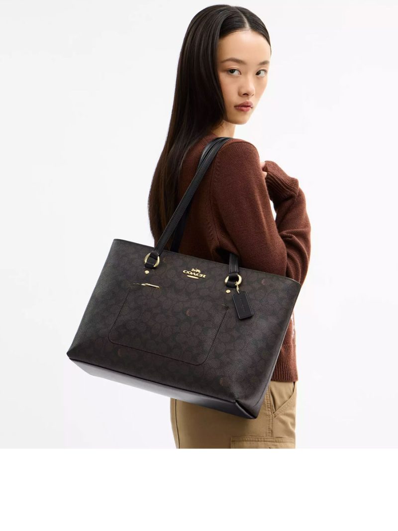 COACH Station Tote Bag In Signature Canvas - Image 4