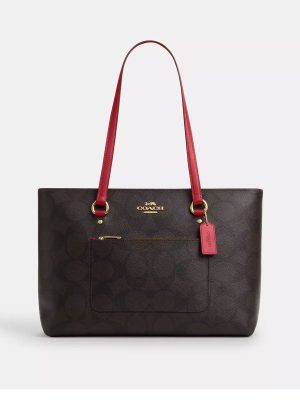 COACH Station Tote Bag In Maxi Signature Canvas